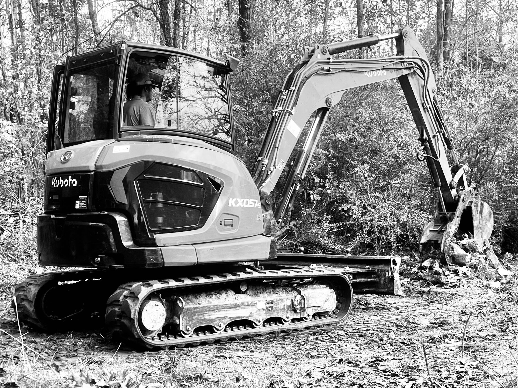 Equipment — Our KX057-5 on the line — ready for the next call Kaup's Kubota KX057-5 excavator ready for jobs in Selmer TN